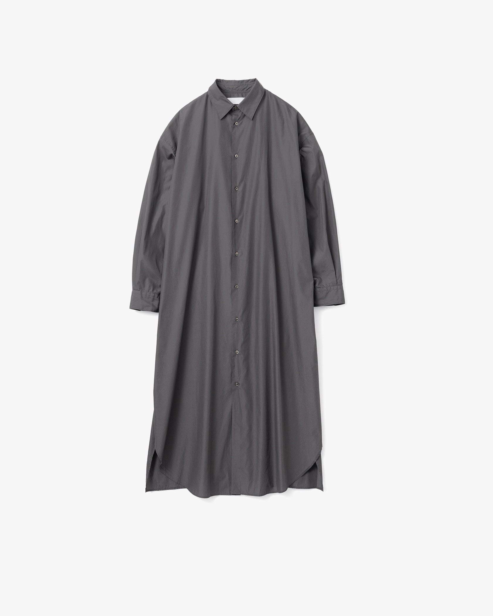 Broad Regular Collar Oversized Shirt Dress