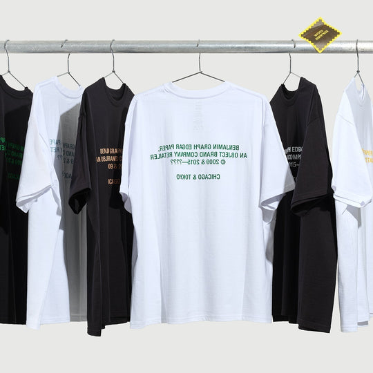 "BENJAMIN GRAPH EDGAR PAPER S/S Oversized Tee"発売のお知らせ