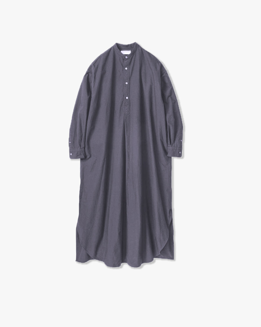 Oxford Oversized Band Collar Dress