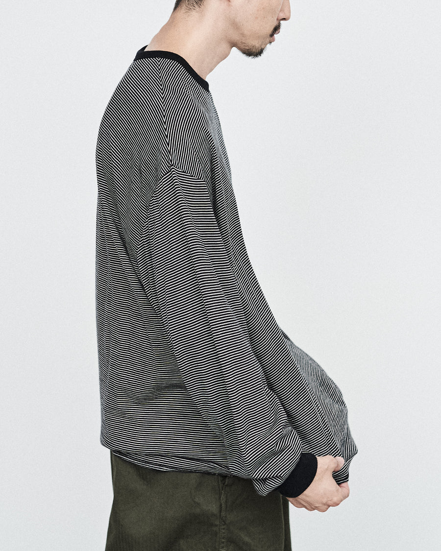 Graphpaper Wool Border L/S Tee side1-