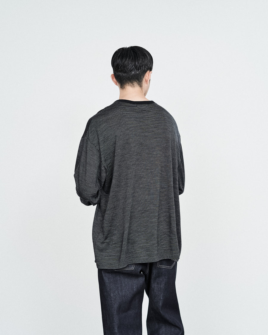 Wool Border L/S Tee