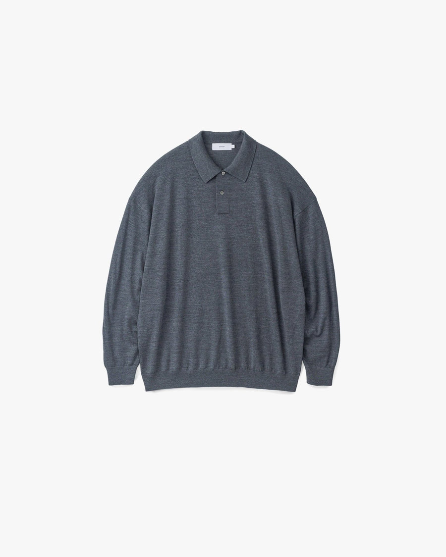 High Gauge Knit Oversized L/S Polo