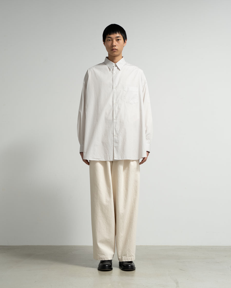 Botanical Dyed Broad L/S Oversized Regular Collar Shirt – Graphpaper