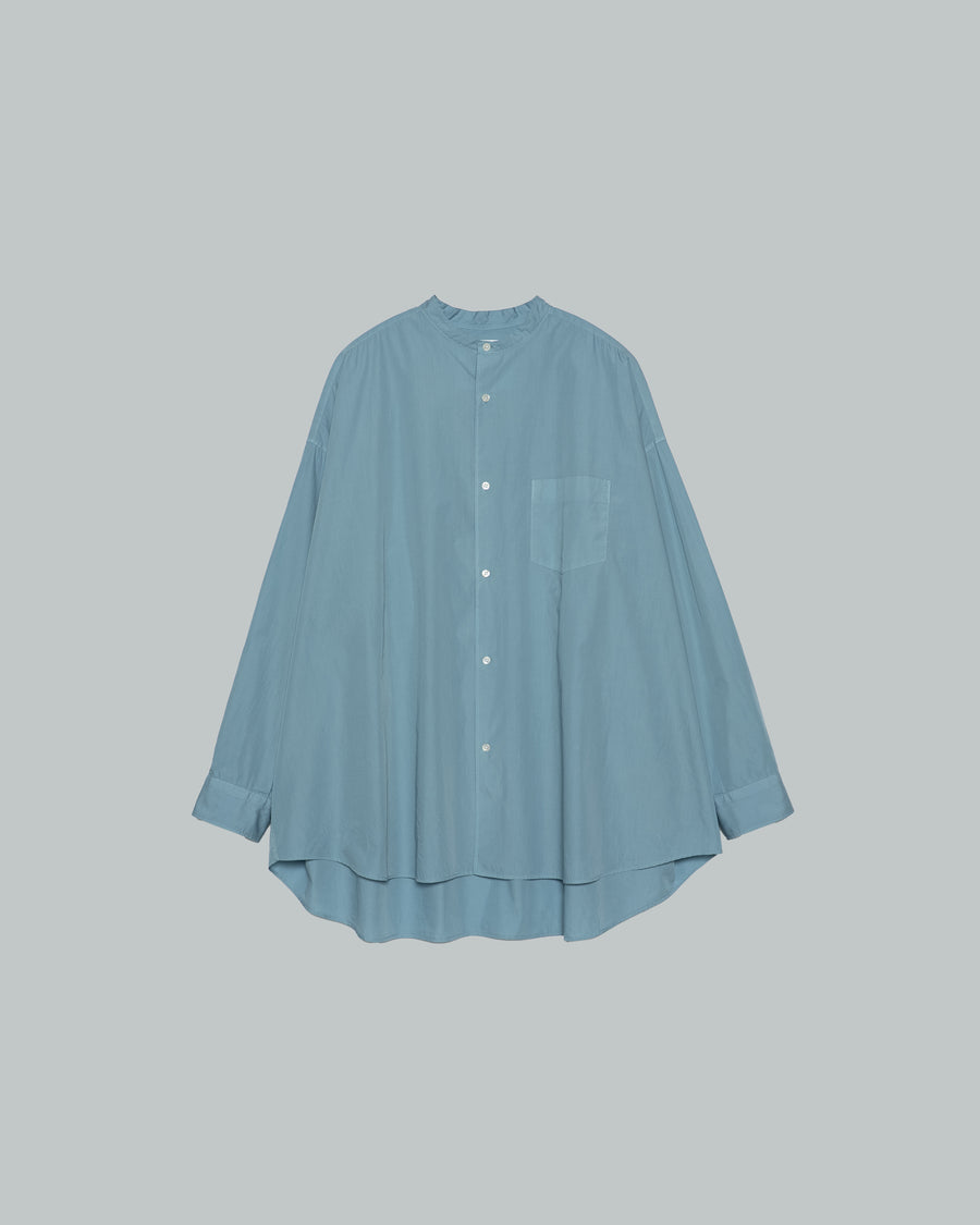 Botanical Dyed Broad L/S Oversized Band Collar Shirt – Graphpaper