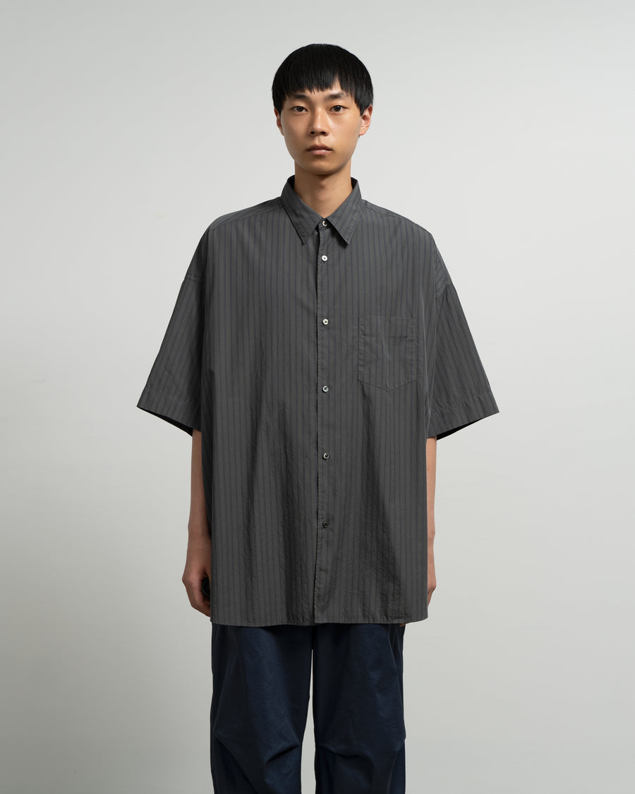 Broad Multi Stripe S/S Oversized Regular Collar Shirt – Graphpaper