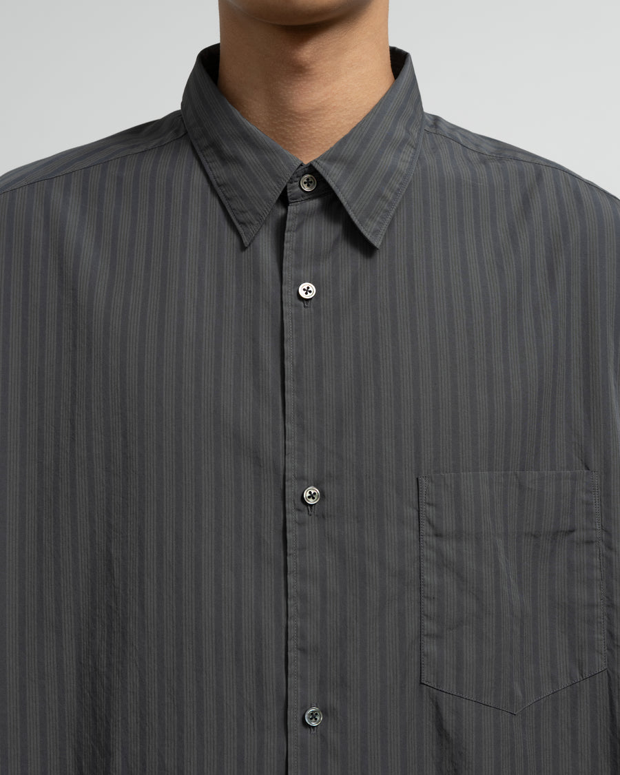 Broad Multi Stripe S/S Oversized Regular Collar Shirt – Graphpaper