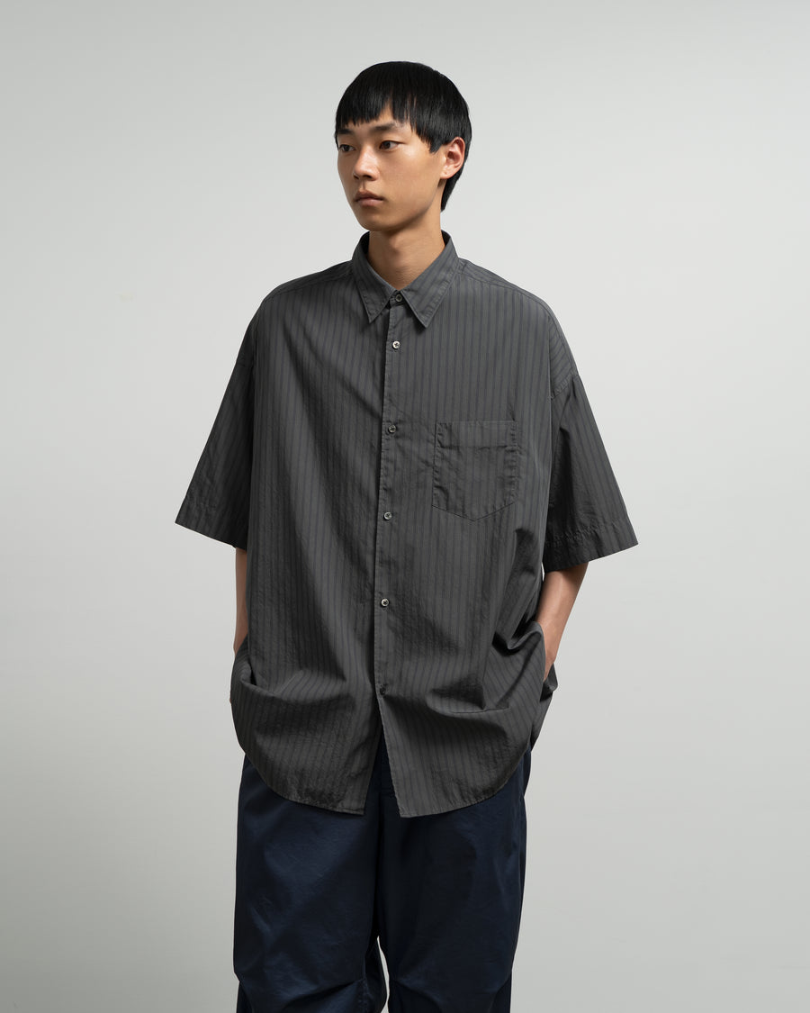 Broad Multi Stripe S/S Oversized Regular Collar Shirt – Graphpaper