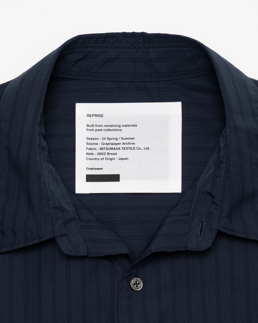 Broad Multi Stripe S/S Oversized Regular Collar Shirt – Graphpaper