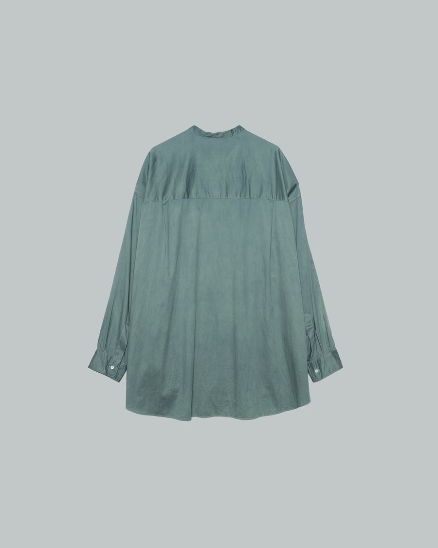 Silicon Poplin Oversized Band Collar Shirt – Graphpaper