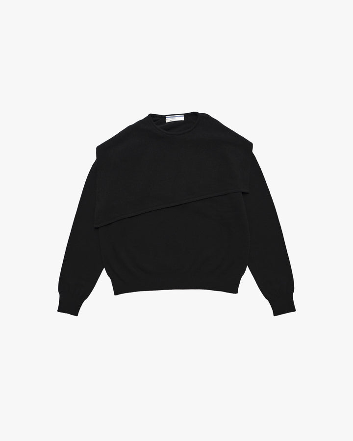 FLANNEL SAILOR COLLAR SWEATER