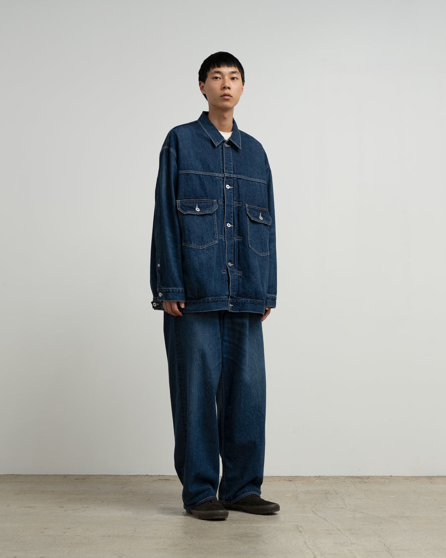 Recycled Cotton Denim Two Tuck Pants – Graphpaper