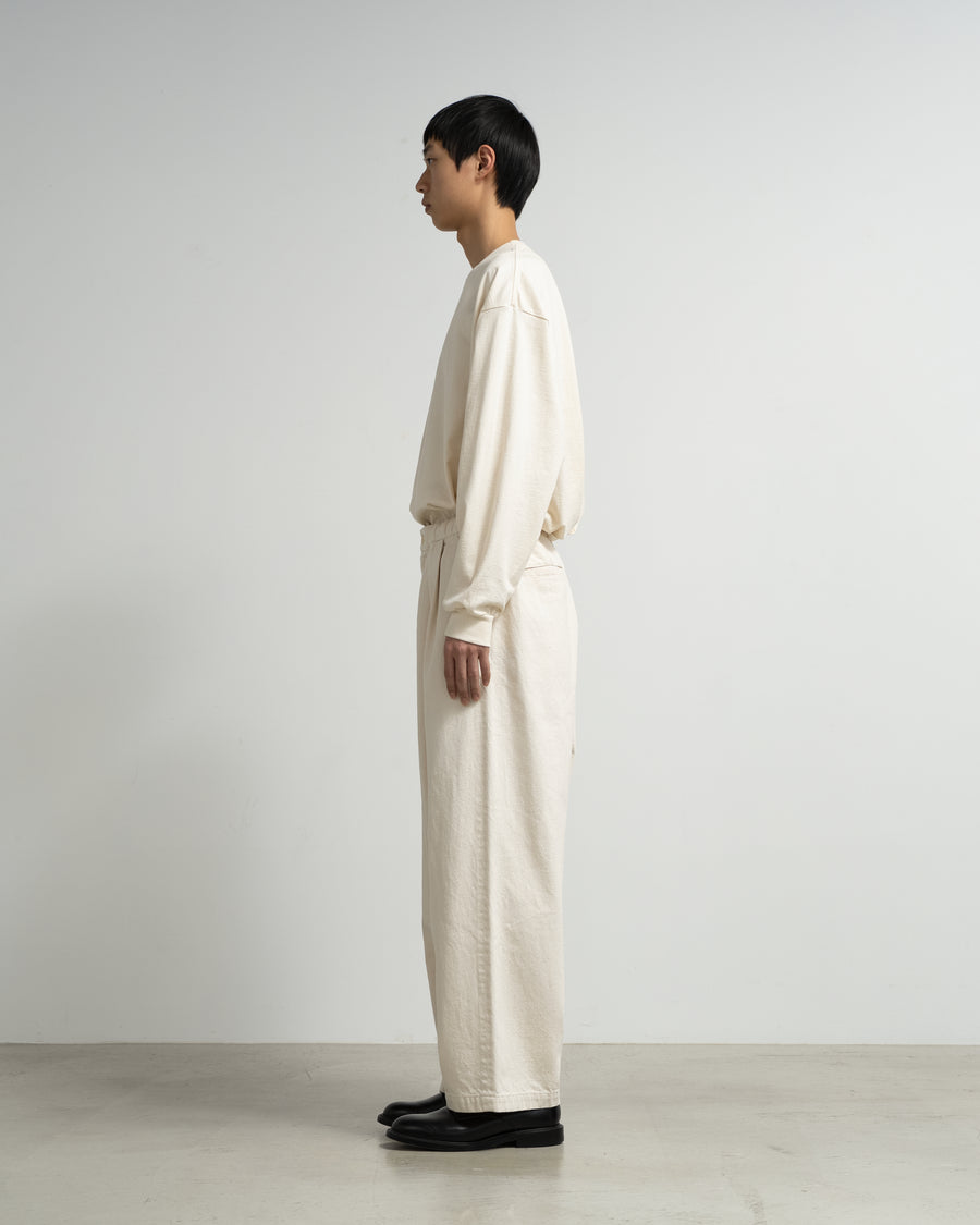 Recycled Cotton Twill Two Tuck Easy Pants – Graphpaper