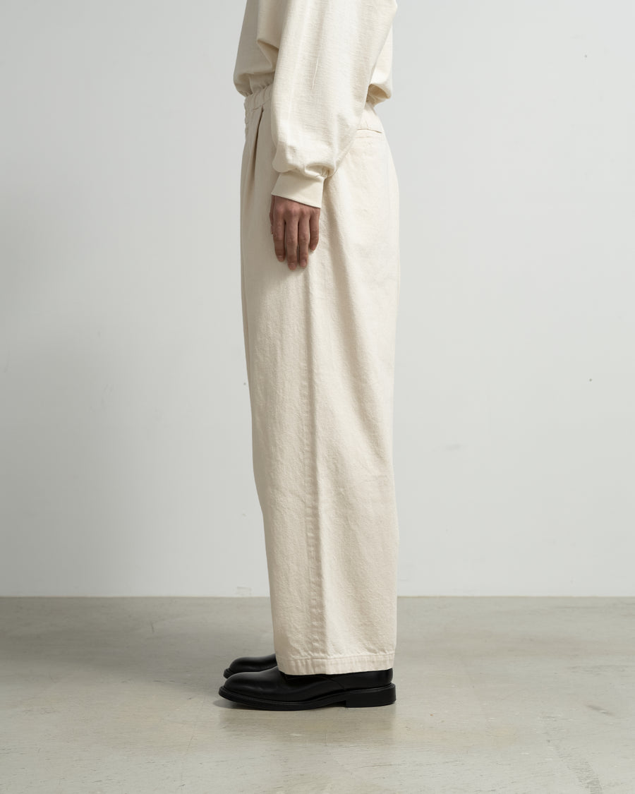 Recycled Cotton Twill Two Tuck Easy Pants – Graphpaper