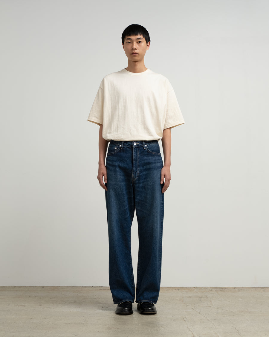 Recycled Cotton Denim Five Pocket Wide Straight Pants – Graphpaper