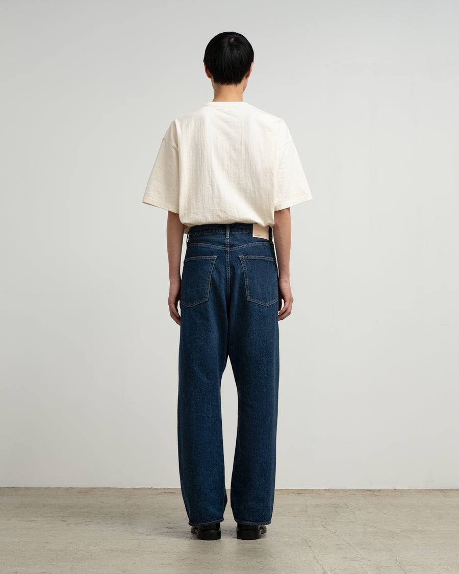 Recycled Cotton Denim Five Pocket Wide Straight Pants – Graphpaper