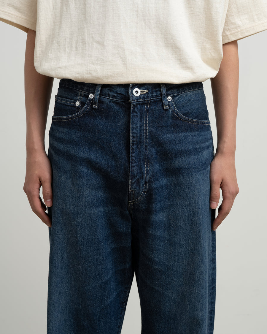 Recycled Cotton Denim Five Pocket Wide Straight Pants – Graphpaper