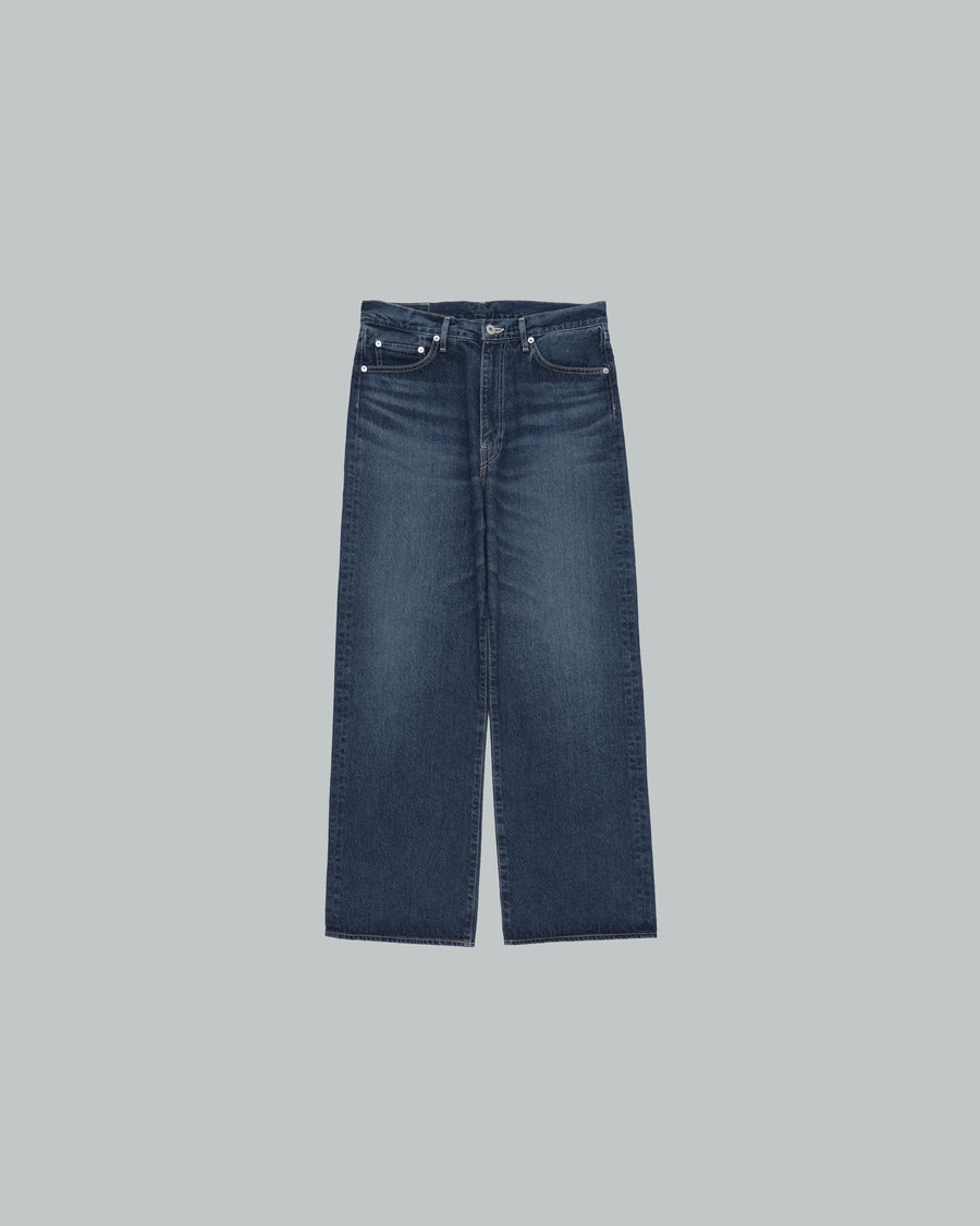 Recycled Cotton Denim Five Pocket Wide Straight Pants – Graphpaper