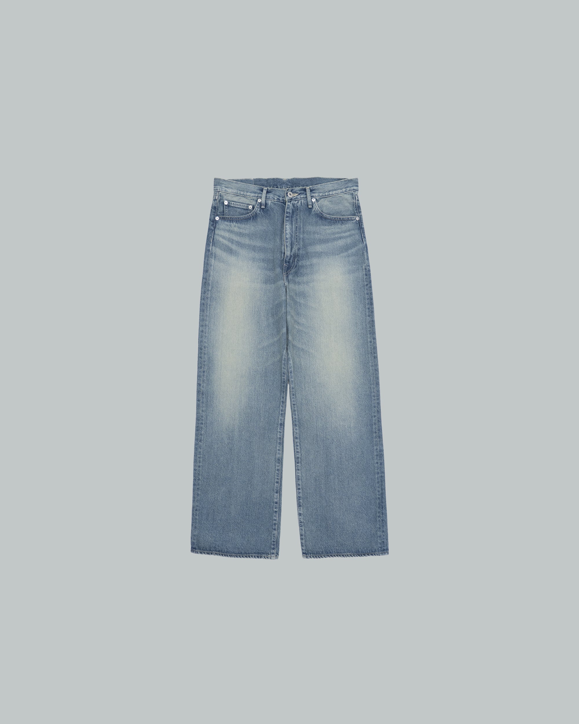 Recycled Cotton Denim Five Pocket Wide Straight Pants – Graphpaper