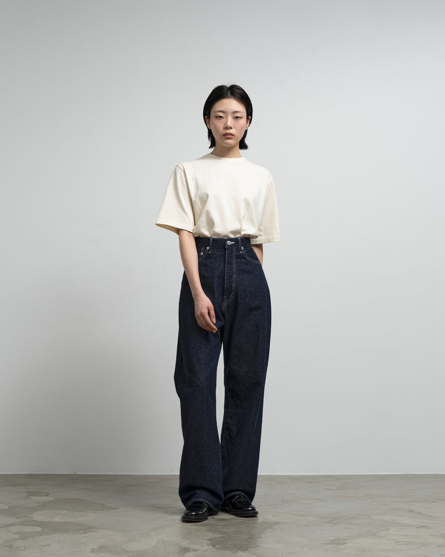 Recycled Cotton Denim Five Pocket Wide Straight Pants – Graphpaper