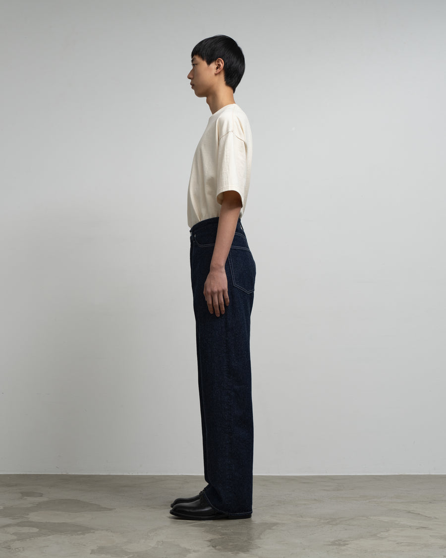 Recycled Cotton Denim Five Pocket Wide Straight Pants – Graphpaper