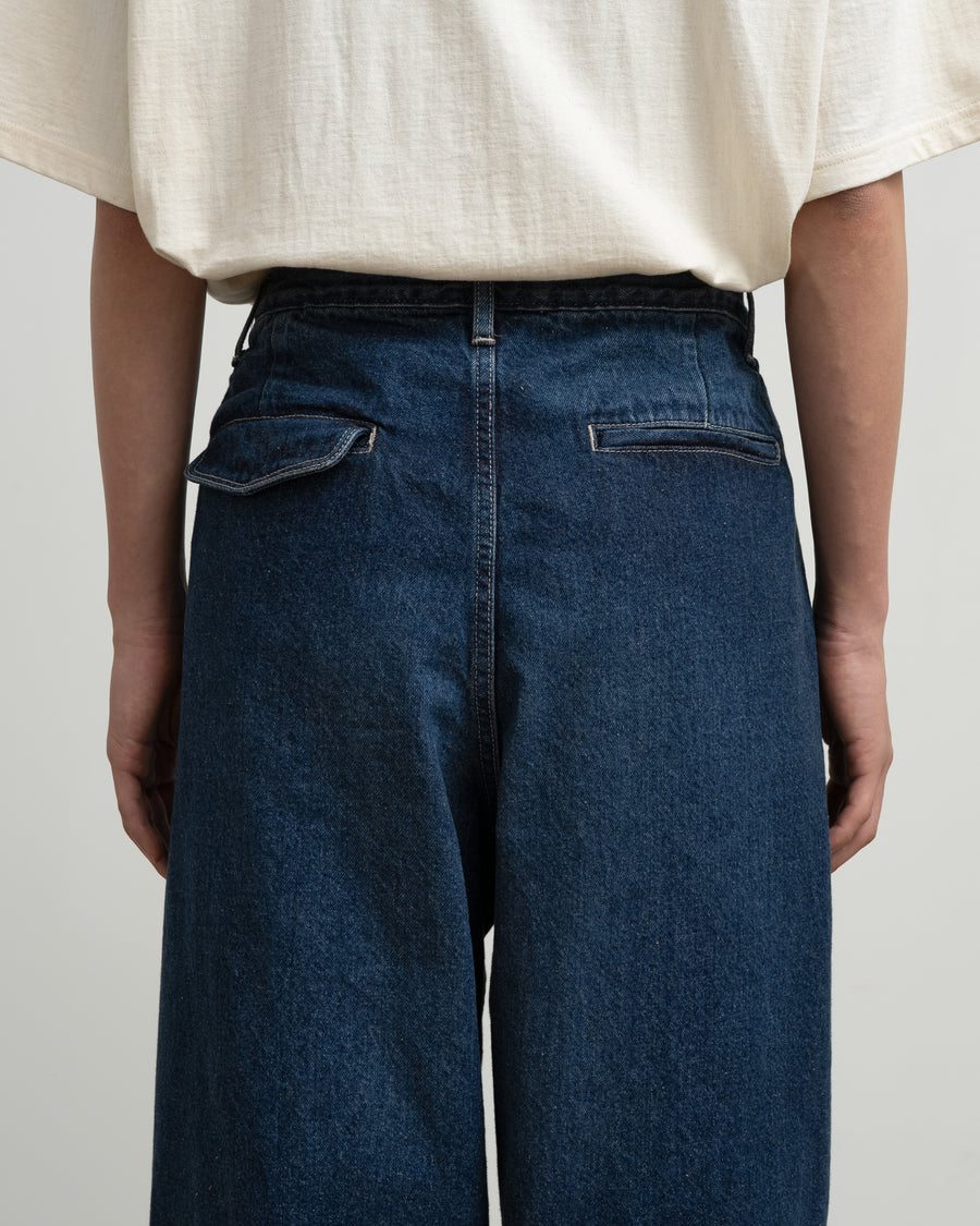 Recycled Cotton Denim Two Tuck Tapered Pants – Graphpaper