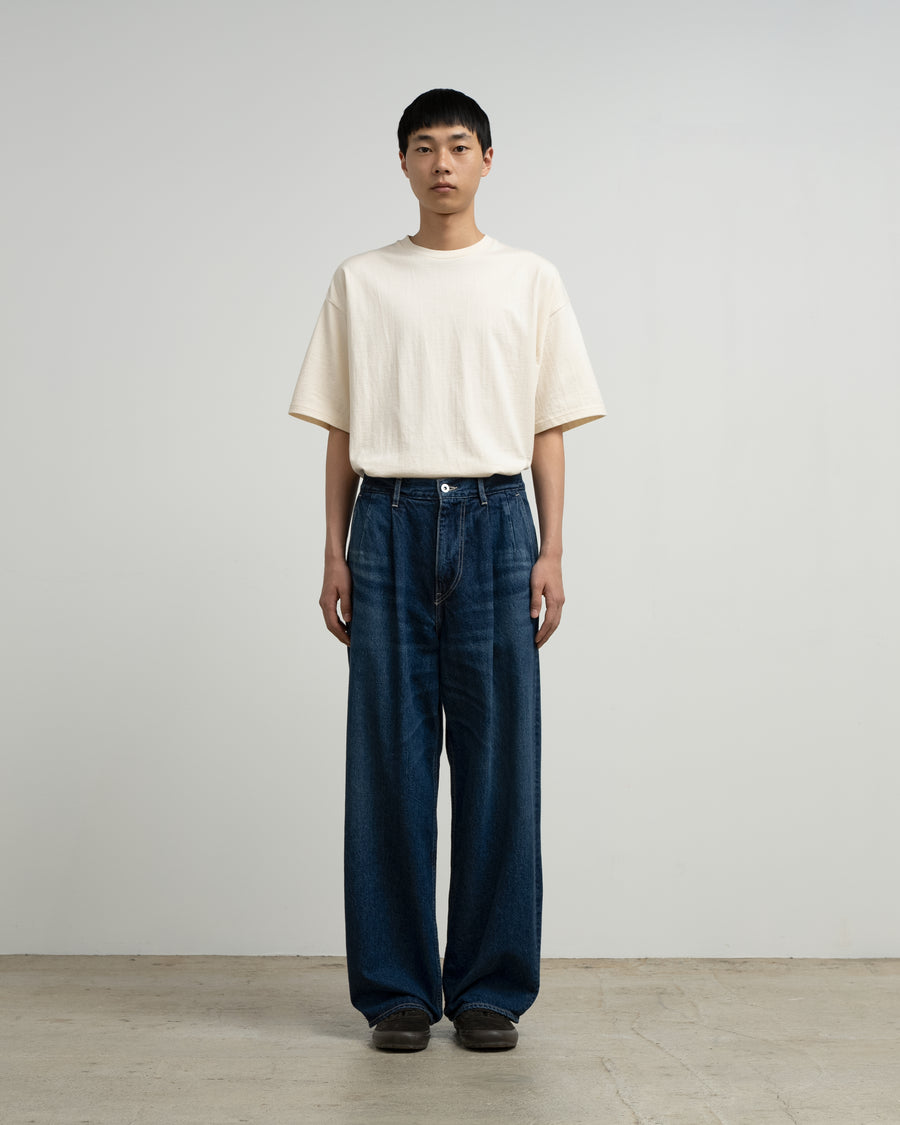 Recycled Cotton Denim Two Tuck Pants – Graphpaper