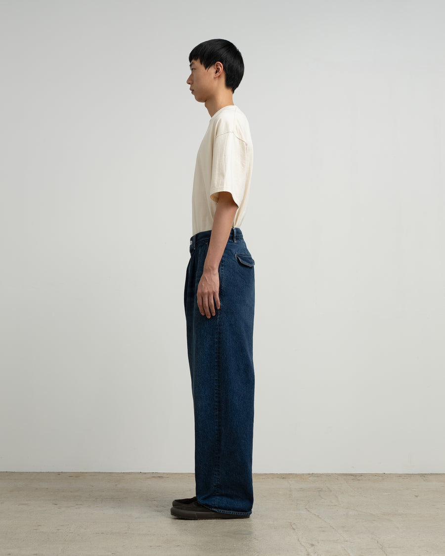 Recycled Cotton Denim Two Tuck Pants – Graphpaper