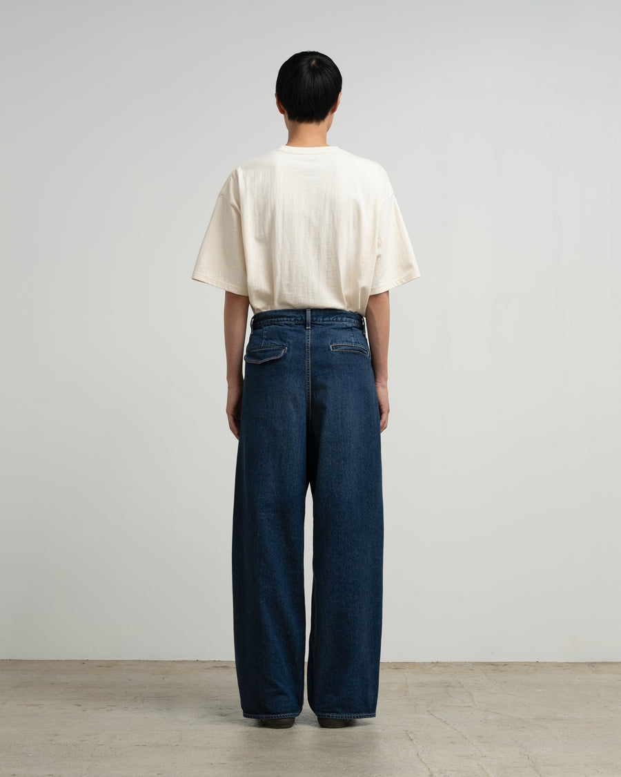 Recycled Cotton Denim Two Tuck Pants – Graphpaper