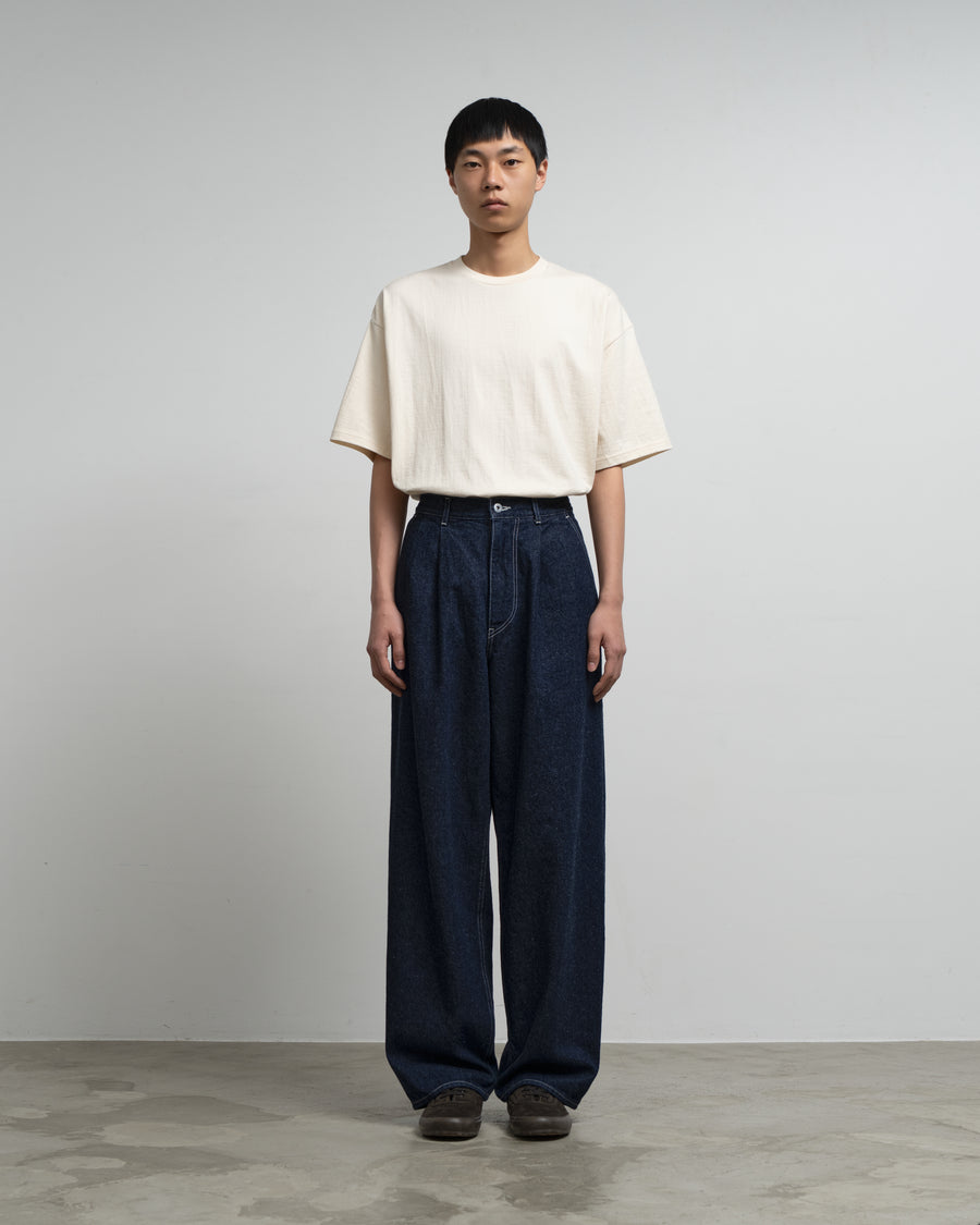 Recycled Cotton Denim Two Tuck Pants – Graphpaper