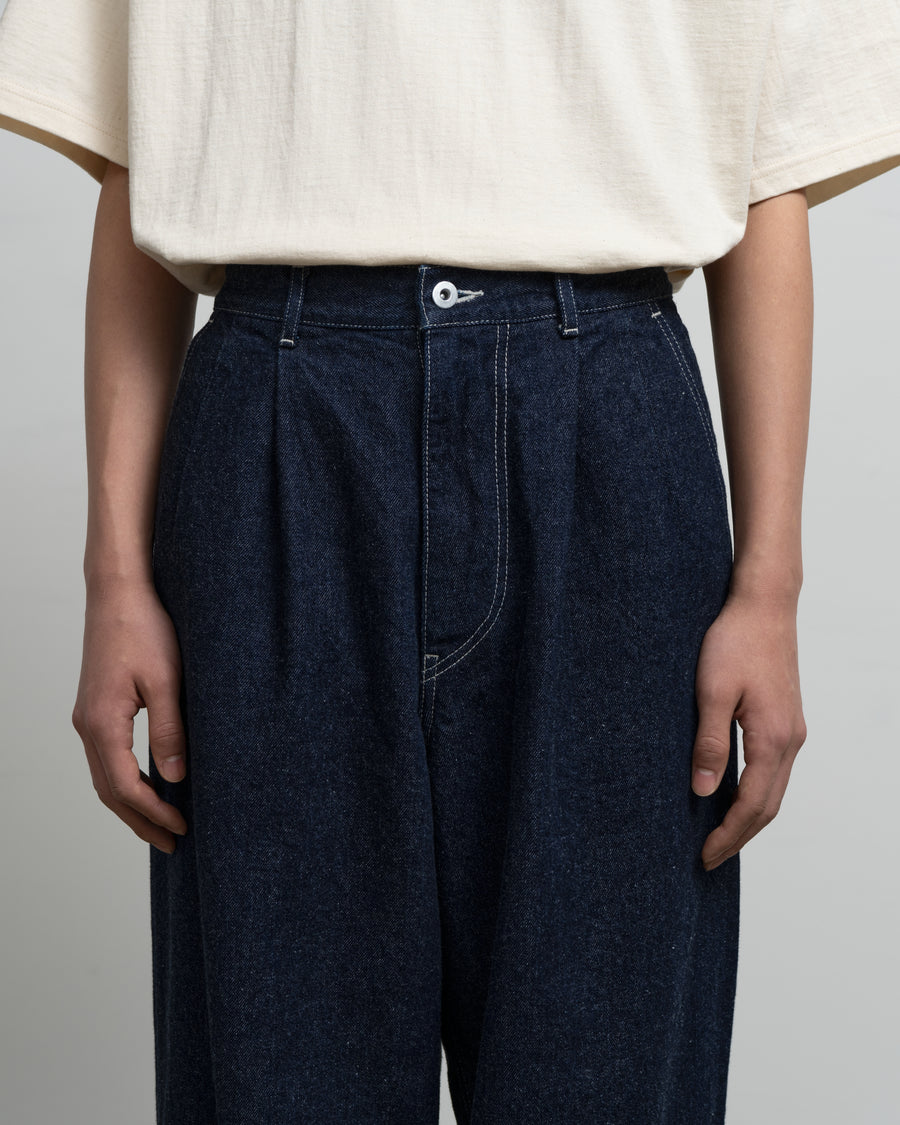 Recycled Cotton Denim Two Tuck Pants – Graphpaper