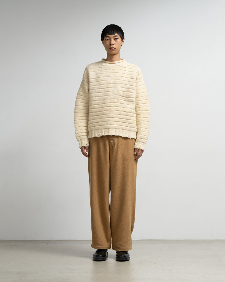 Button fly pants ①