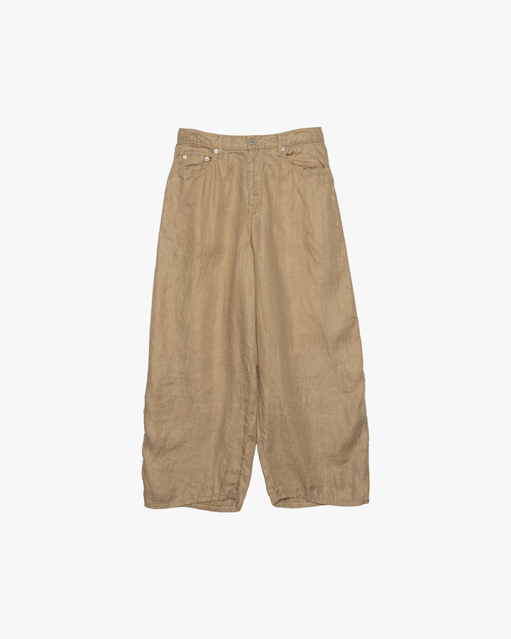 Puckering wide pants