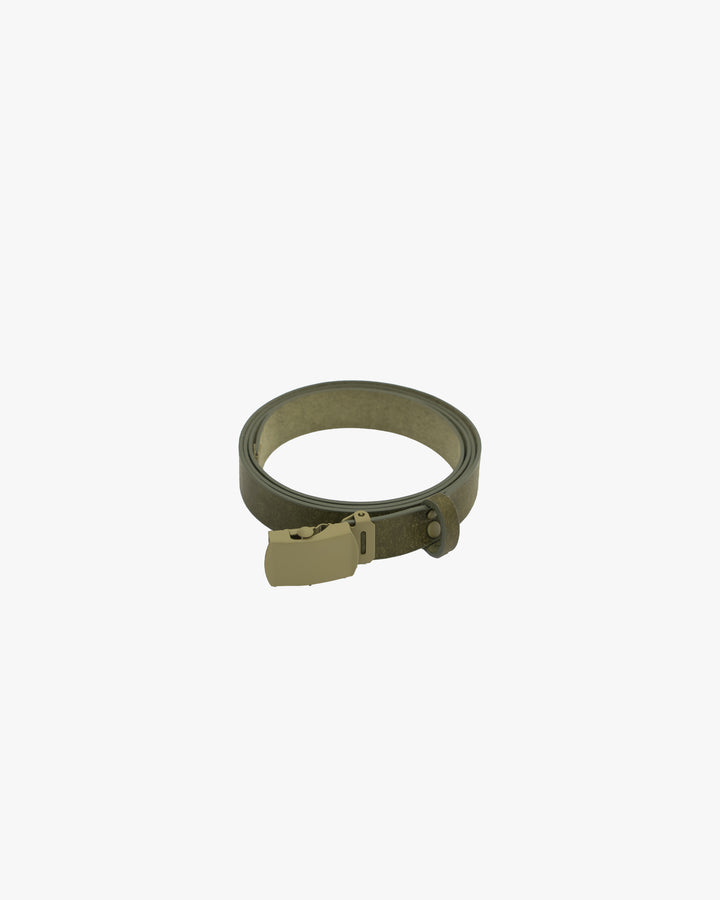 Leather slide belt