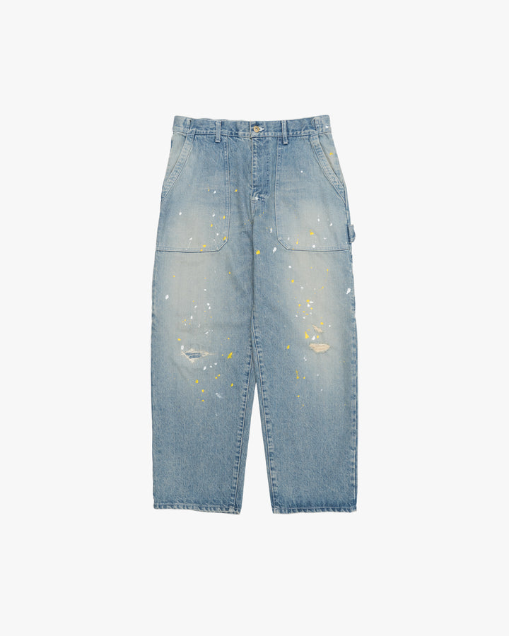 Distressed painter jeans