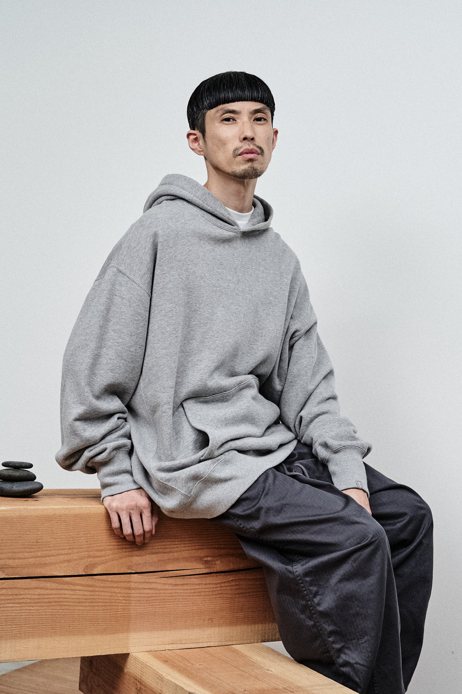 LOOPWHEELER Classic Sweat Parka柄デザイン無地ワンポイント