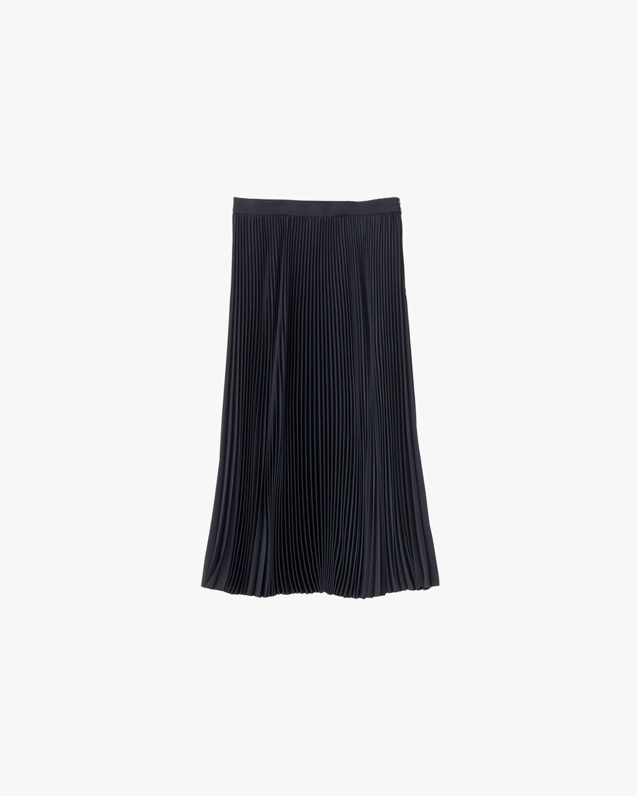 Satin Pleats Skirt