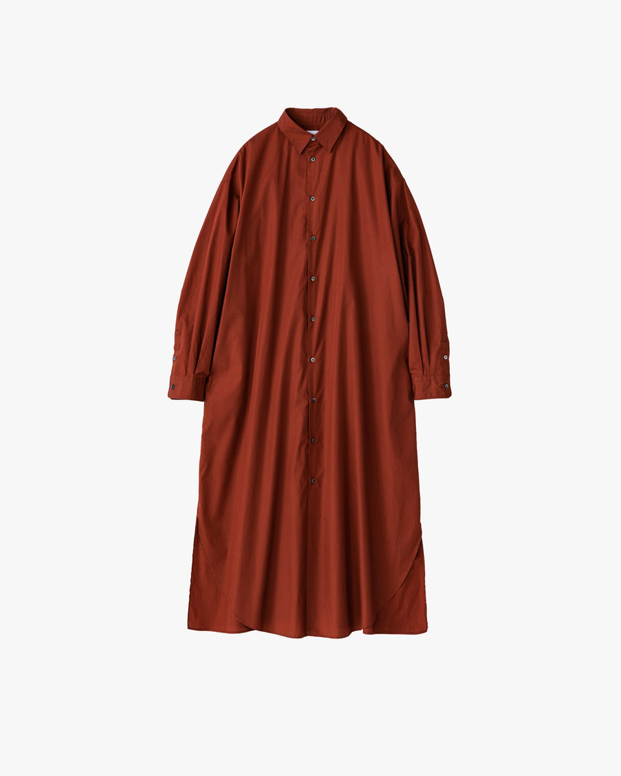 Broad Regular Collar Oversized Shirt Dress