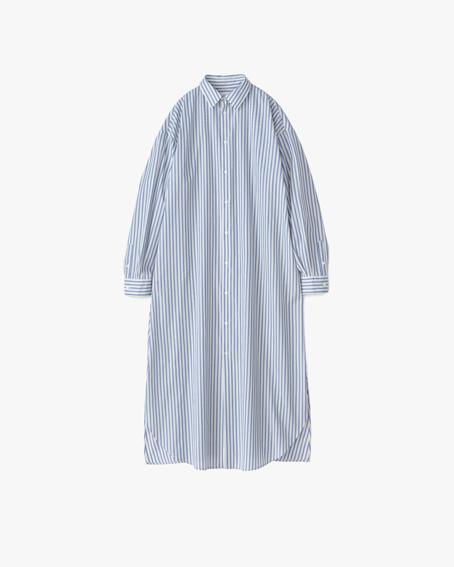 Broad Regular Collar Oversized Shirt Dress