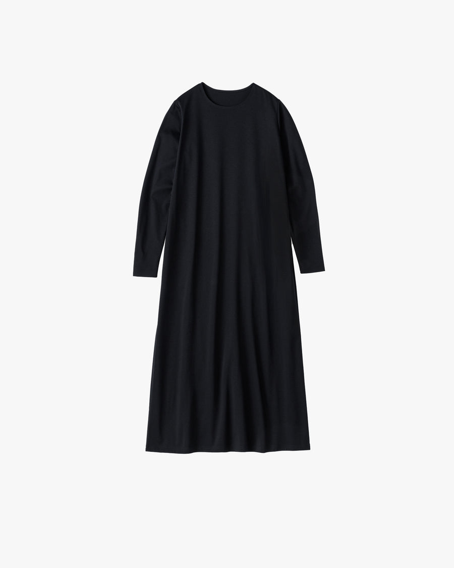 Fine Smooth L/S Crew Neck Dress