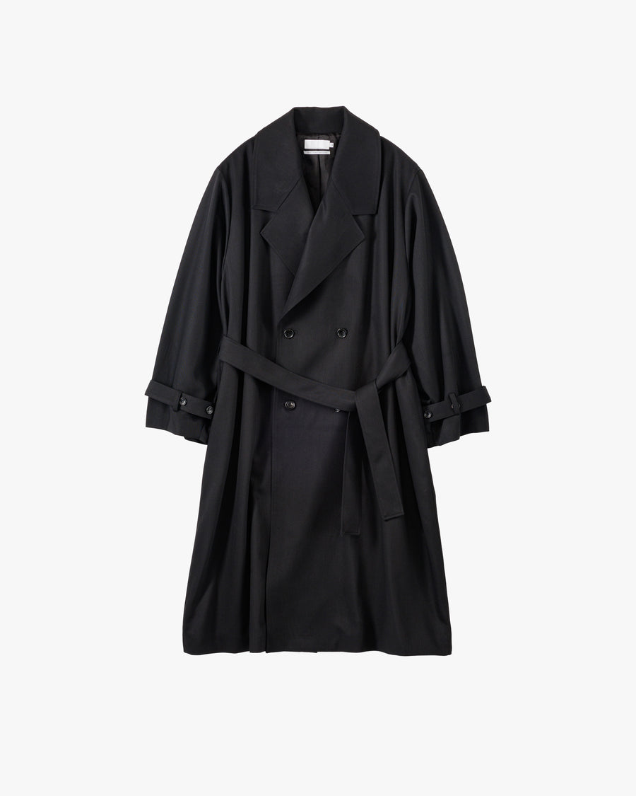 Techno Wool Nylon Trench Coat