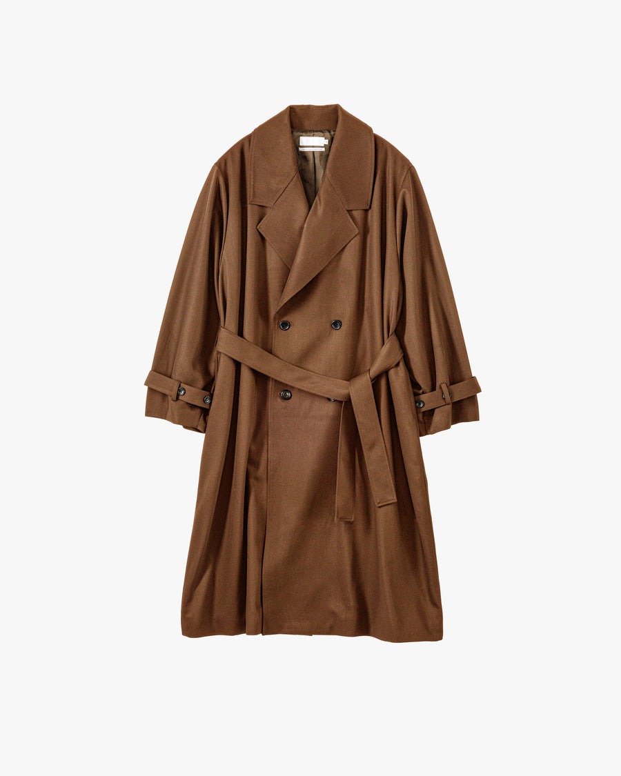 Techno Wool Nylon Trench Coat