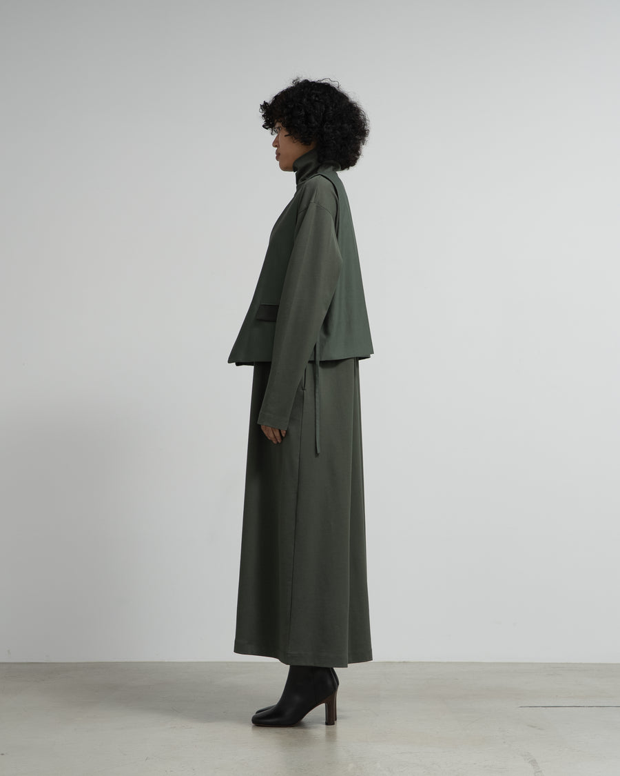 Cotton Cupro Back Satin Gilet