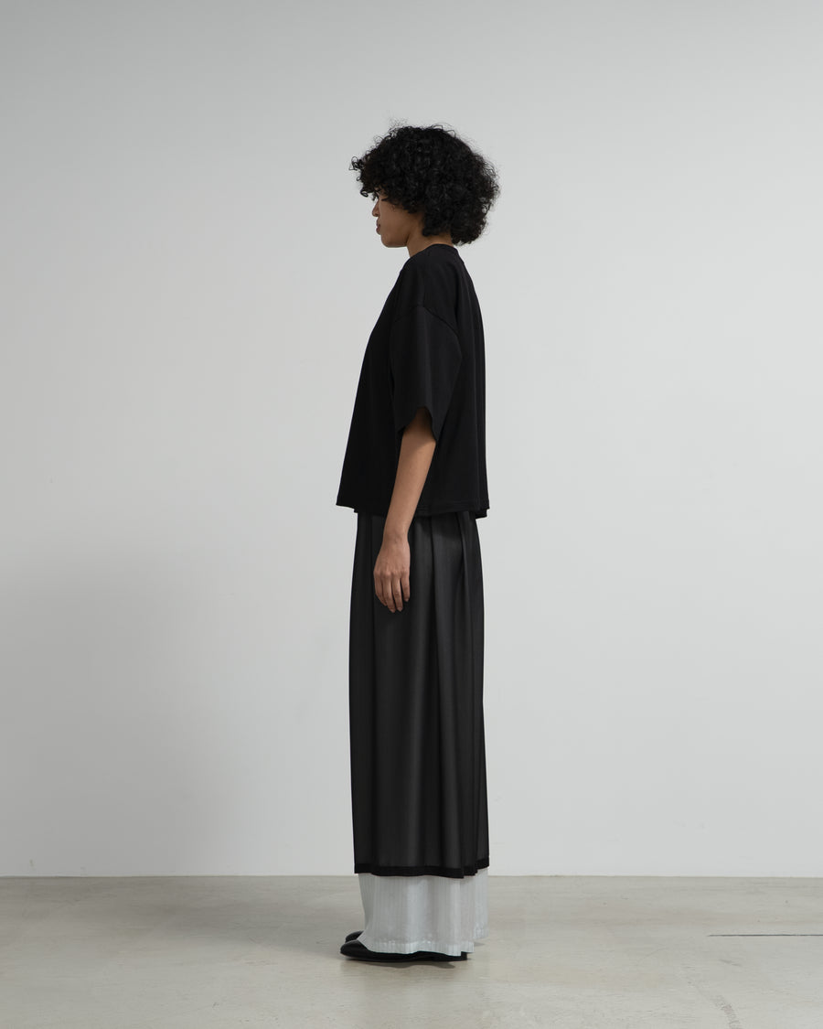 Cupro Stripe Layered Sheer Pants