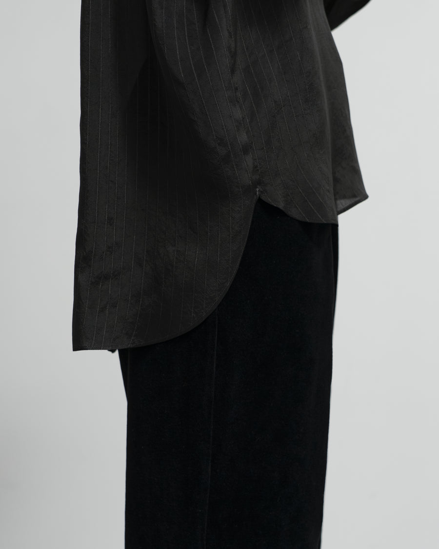 Cupro Stripe Skipper Blouse