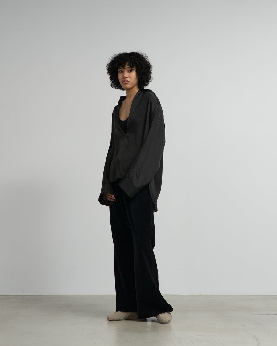 Cupro Stripe Skipper Blouse