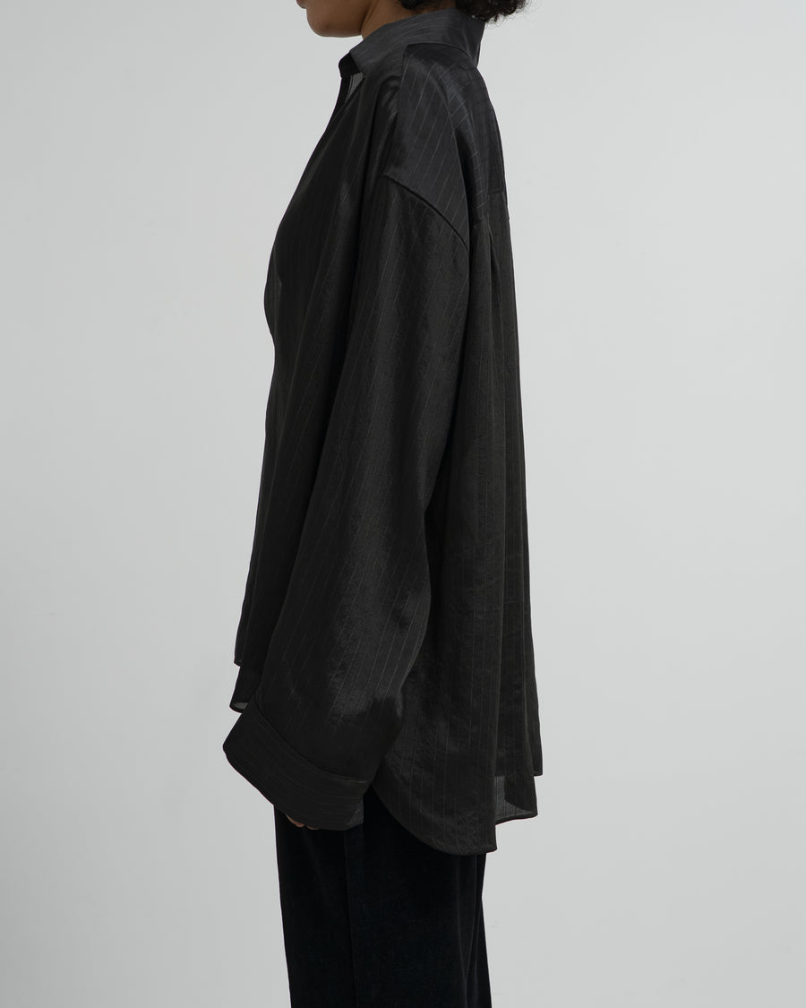 Cupro Stripe Skipper Blouse