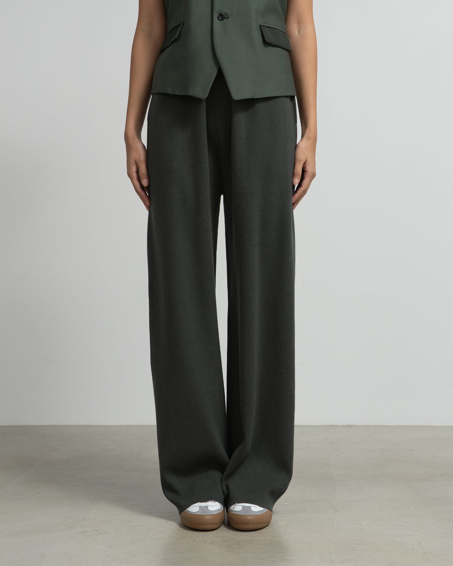 Mercerized Fine Wool Knit Pants