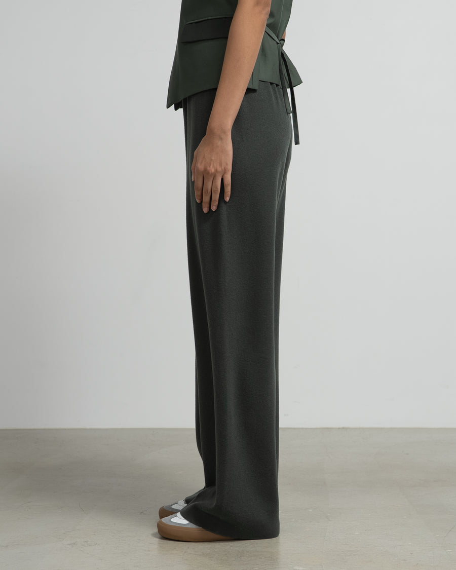 Mercerized Fine Wool Knit Pants