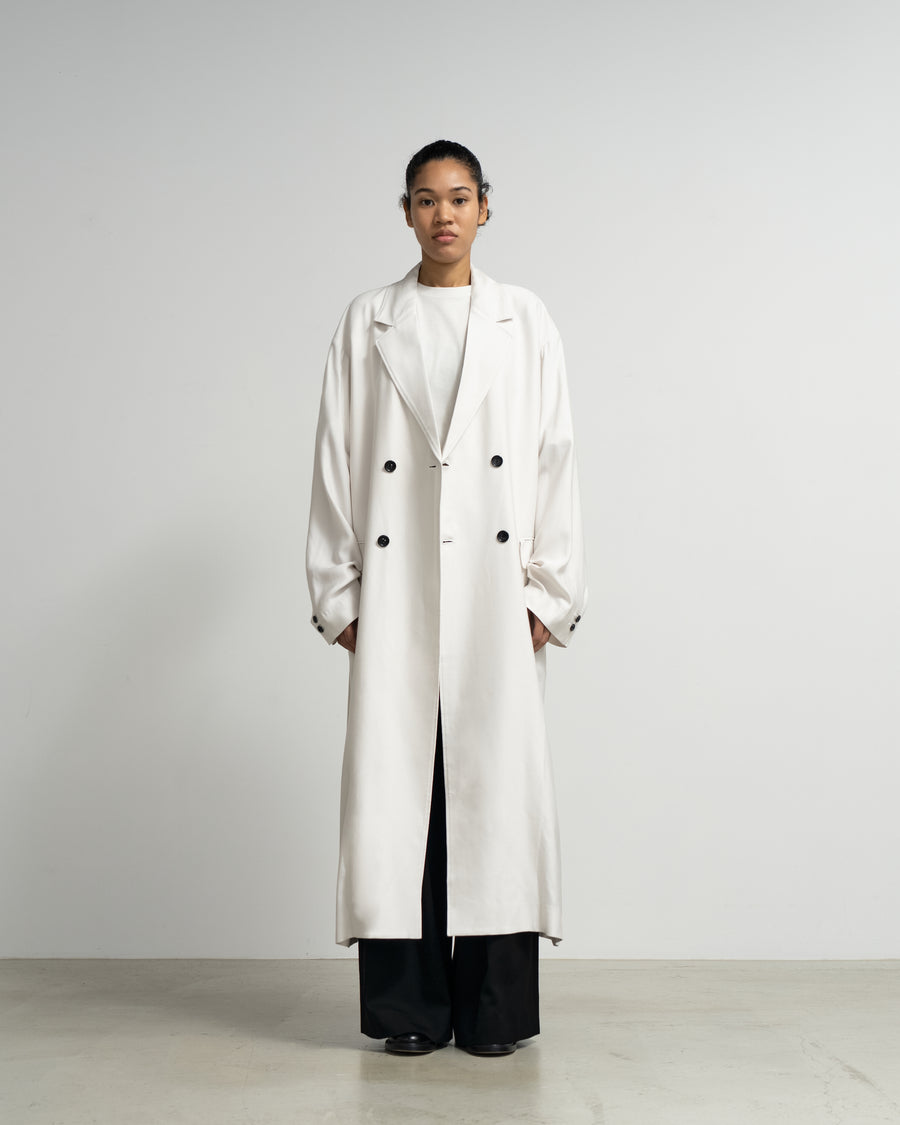 Viscose Cupro Back Satin Oversized Coat – Graphpaper