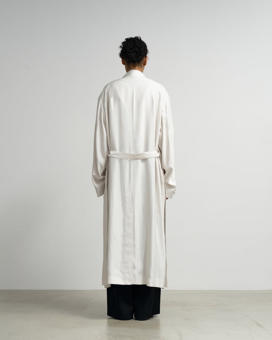Viscose Cupro Back Satin Oversized Coat – Graphpaper